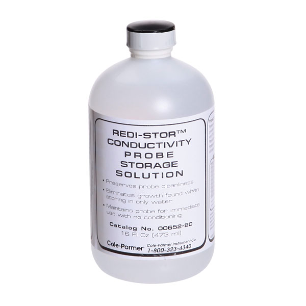Cole Parmer Redi Stor Conductivity Probe Storage Solution 16 ounces