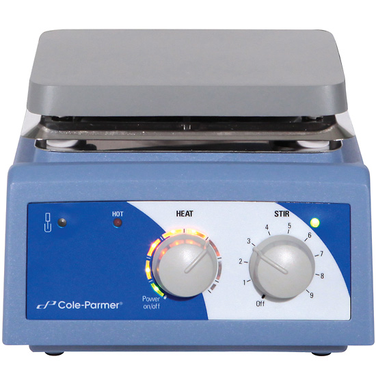 Cole Parmer Advanced Analog Stirring Hot Plate 6 x 6 aluminum 120 VAC