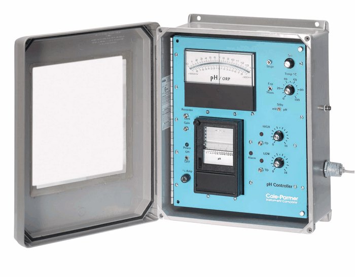 Wall mount pH Controller With Recorder And Atc One Input 110 VAC 50 60