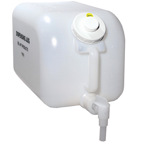 Bel Art HDPE Dispensing Jug 5 gal 1 ea from ColeParmer