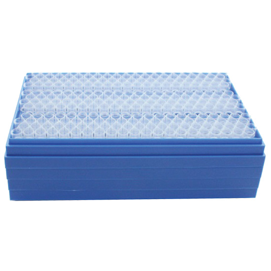 VistaLab Stacked Rack Pipette Tips Ultra Micro 5 Racks x 200 Tips from