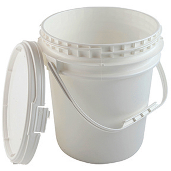 Cole Parmer Screw Top HDPE Pail with Handle 2 5 gal 10 L 1 Pk from Cole