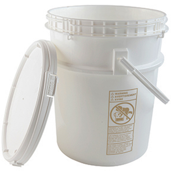 Cole Parmer Screw Top HDPE Pail with Handle 5 gal 19 L 1 Pk from Cole