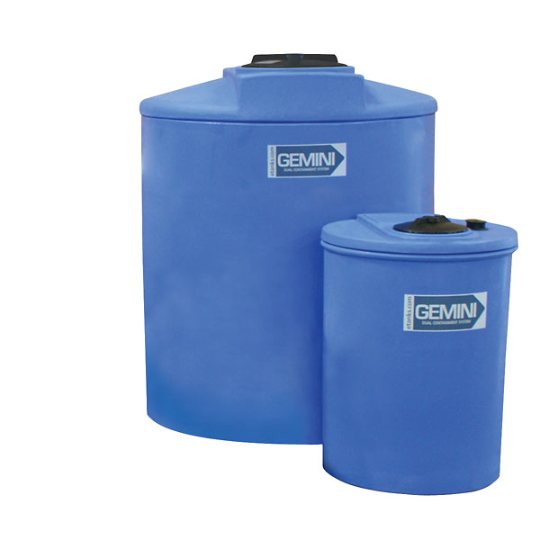 Dual Containment Tank For Chemical Feed Systems 500 Gallons Natural