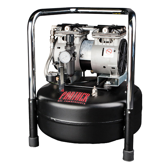 Ultra Quiet Oilless Air Compressor 2 5 cfm 6 gal Tank 220V