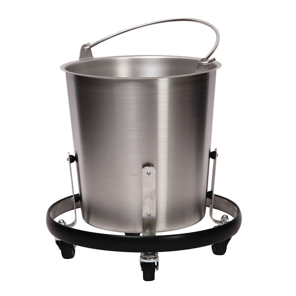 proselect flat sided stainless steel pails
