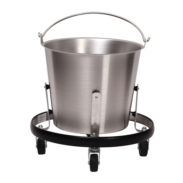 Stainless Steel Bucket Stand with four 2 Swivel Casters from ColeParmer