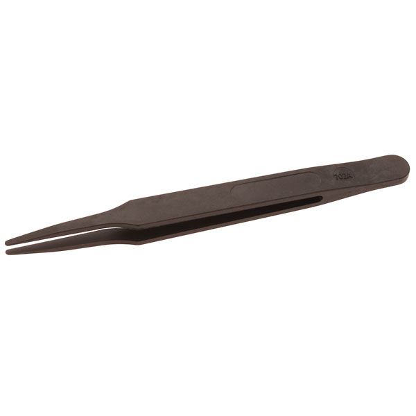 ESD Plastic Tweezers Flat Round Tip Pattern 702A from ColeParmer