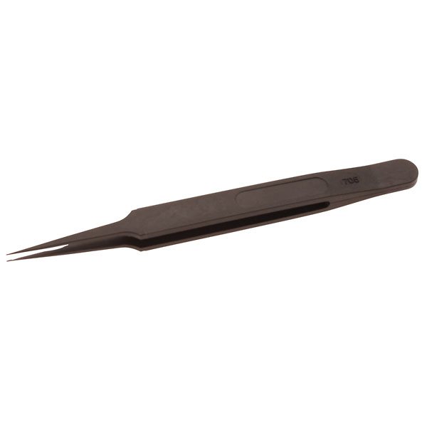 ESD Plastic Tweezers Ultra Fine Tip Pattern 705 from ColeParmer