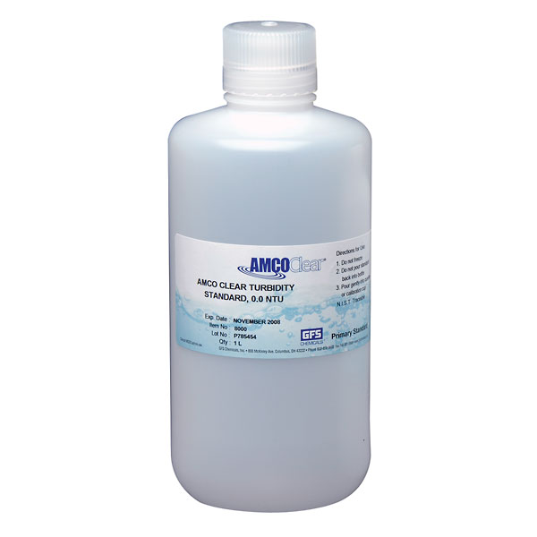 Turbidity Standard 10 0 NTU 1 L bottle from ColeParmer Canada