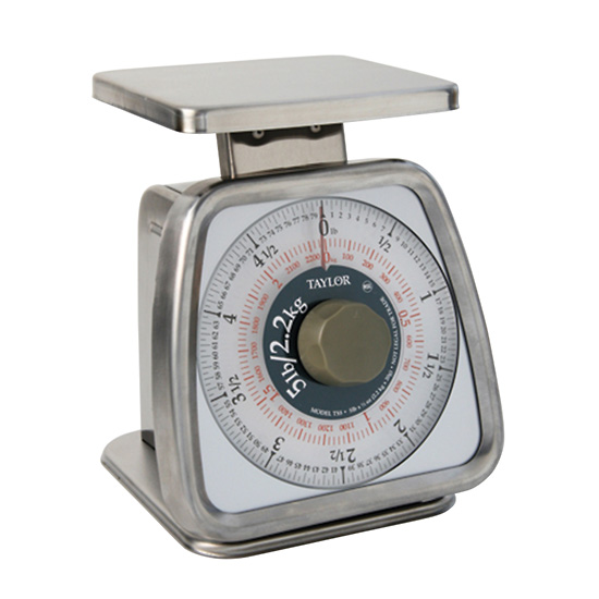 Taylor TS5 Mechanical SS Food Scale 5LB and 2 2 Kg from ColeParmer