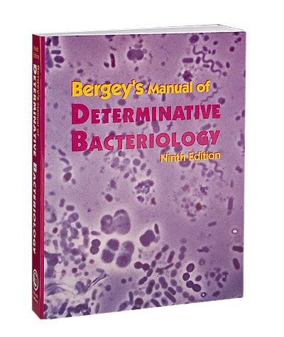 bergey manual determinative bacteriology ew