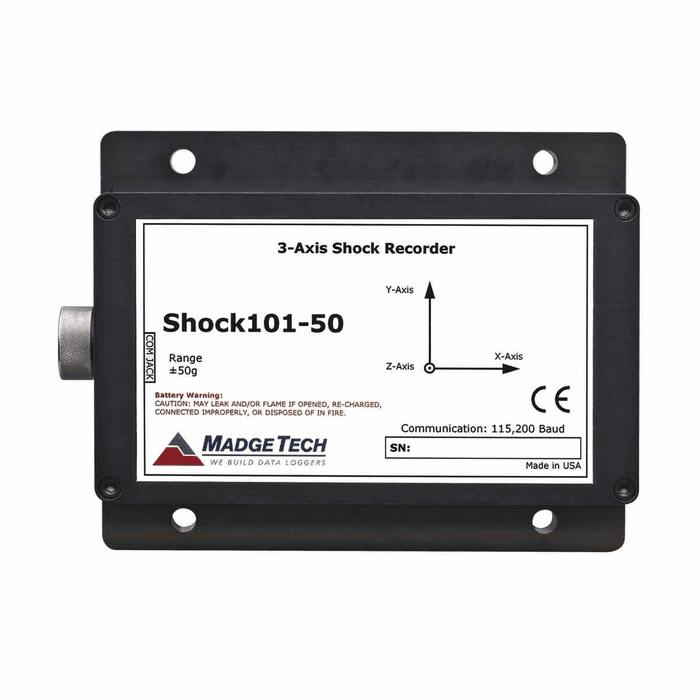 Tri axial shock recorder range 250 to 250G from ColeParmer