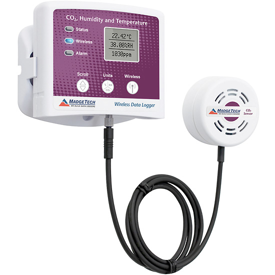 MadgeTech RFCO2RHTemp2000A Wireless CO2 Humidity and Temperature Data