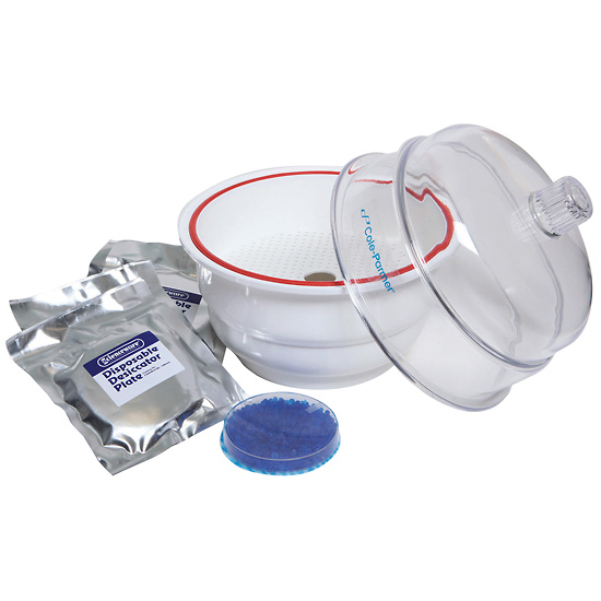 Cole Parmer Desiccator and Desiccant Kit 8 Diameter from ColeParmer