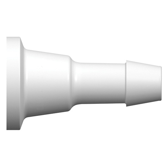 Barbed to sanitary adapter 3 8 to mini sanitary PVDF from ColeParmer