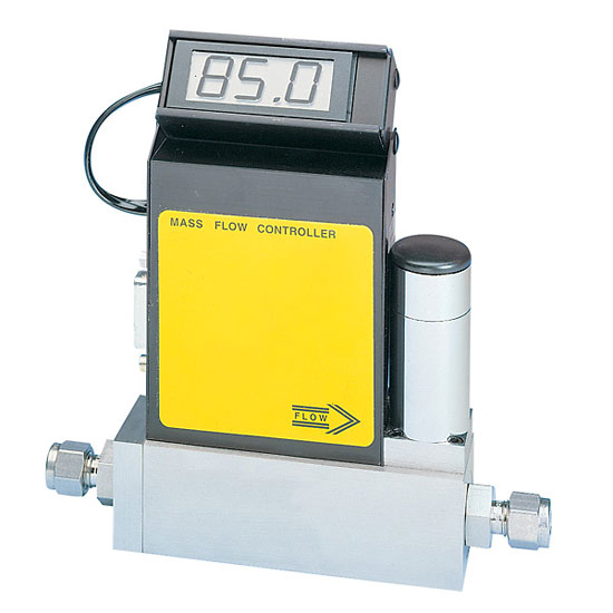 Compact Gas Mass Flow Controller 0 500 sccm N2 Air Aluminum Body from
