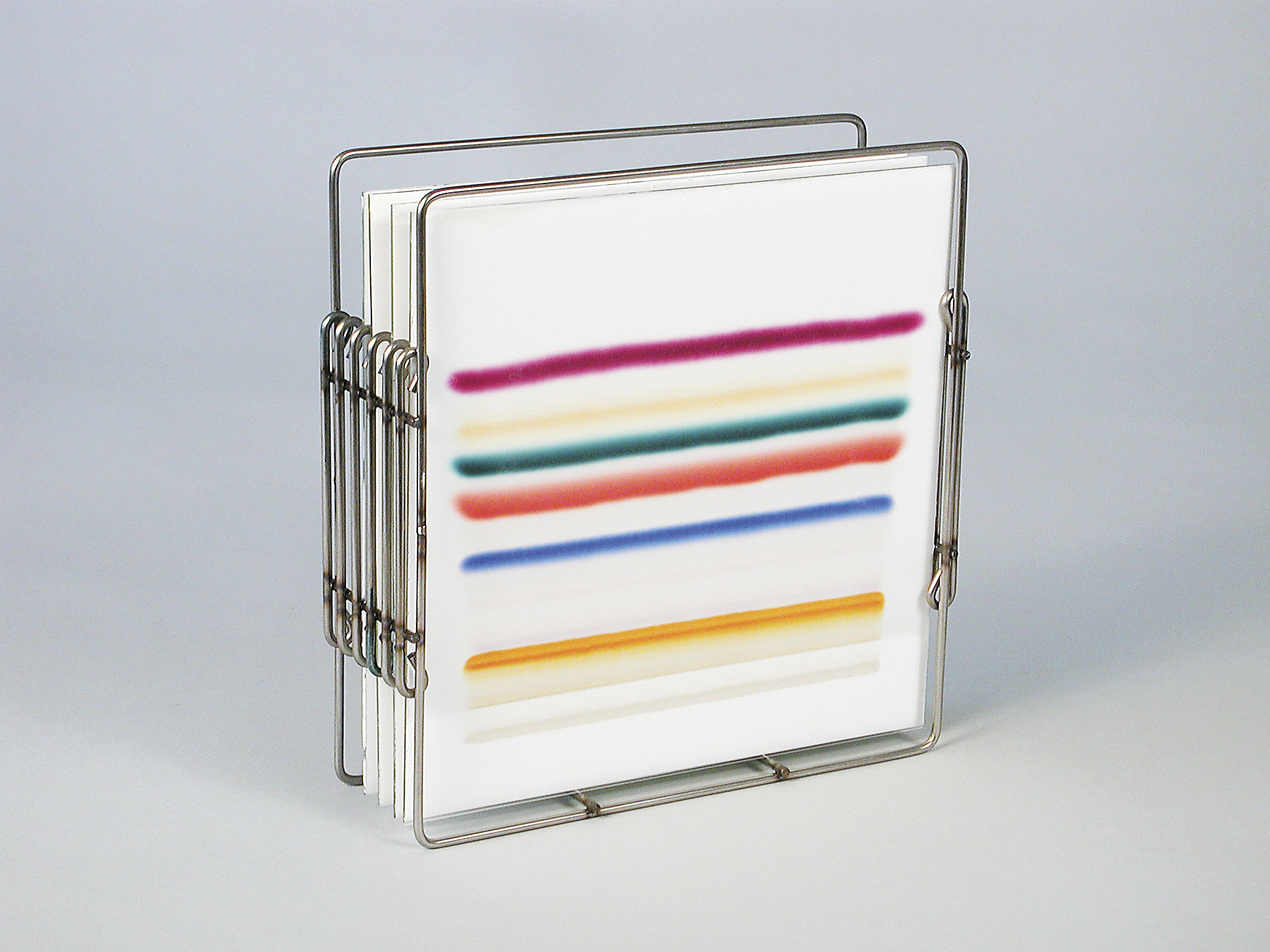 TLC developing stainless steel rack capacity five 20 x 20 cm plates