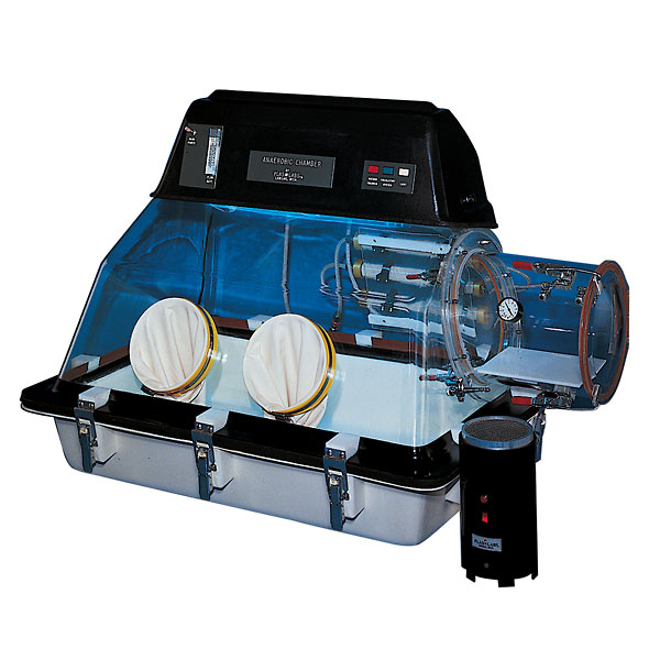 Controlled atmosphere anaerobic glove box 2 port 110 VAC 60 Hz from