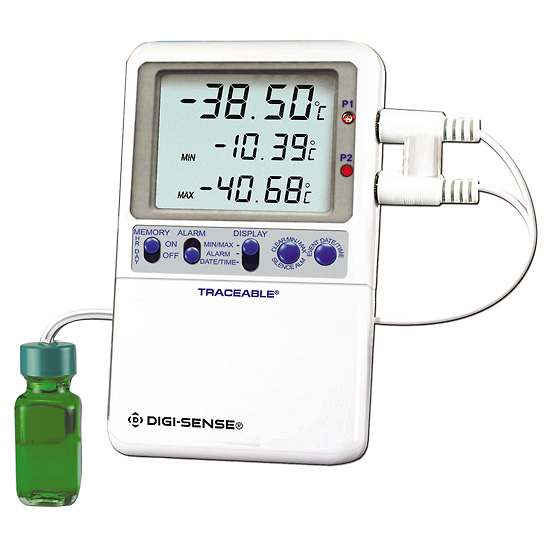 Digi Sense Calibrated High Accuracy RTD Refrigerator Freezer Digital Thermometer from ColeParmer