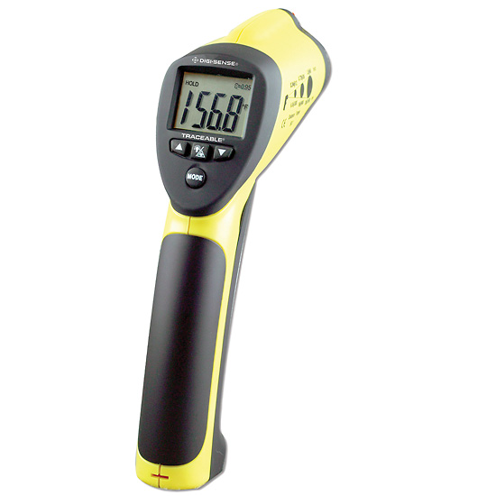 Digi Sense Calibrated Infrared IR Thermometer 50 1 ratio 0 1 1 0