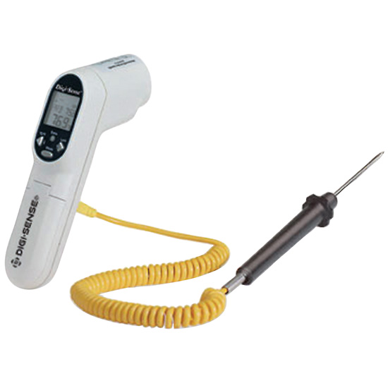 Digi Sense Calibrated Infrared Thermometer with Type K Input from Cole