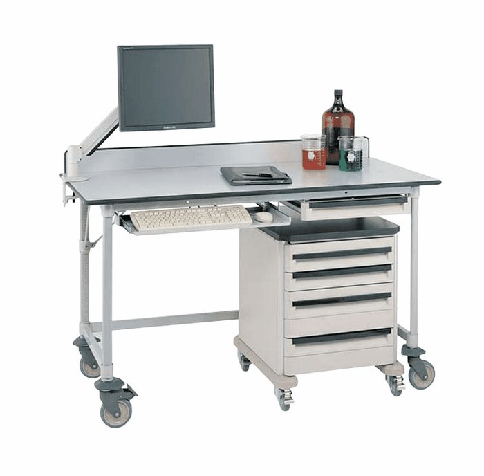 Rolling 4 Drawer Cart for Mobile Lab Worktables from ColeParmer Canada
