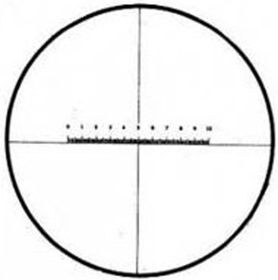 Eyepiece reticle 10 mm for the 48401 series professional compound
