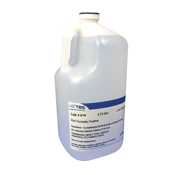 TBS Routine Histology Zinc Formalin Fixative 1 gal from ColeParmer