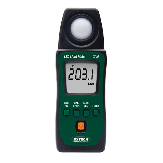 Extech LT40 Light Meter for White LED and standard lights from ColeParmer
