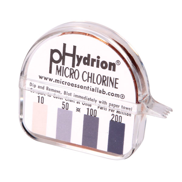 Hydrion chlorine test paper 15 ft roll box of 10 from ColeParmer