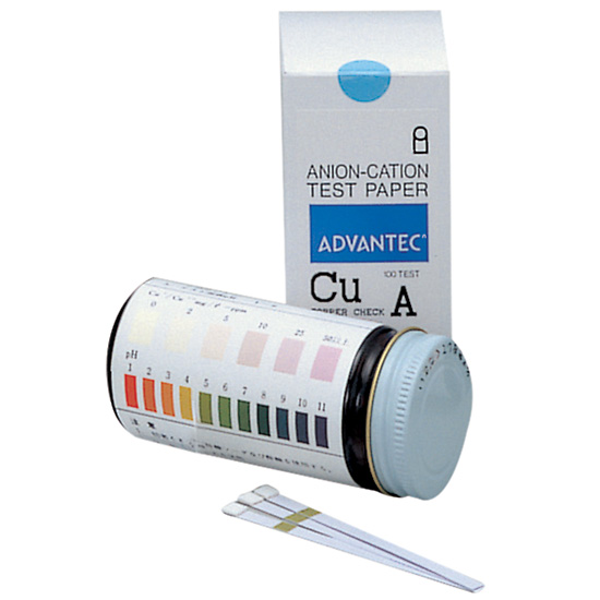 Advantech Ion Test Strips Copper Check A Cu and Cu2 0 to 50 ppm 100