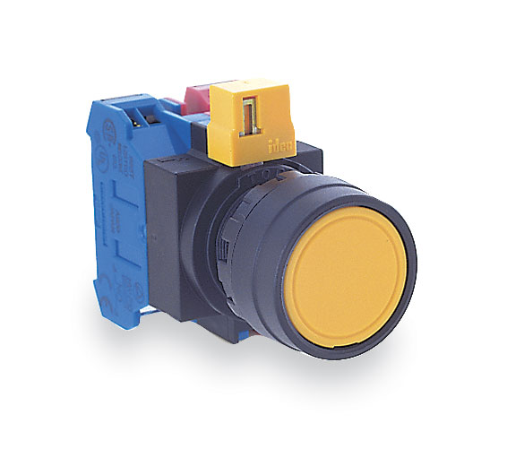 Idec HW1B M1F10 B Nonilluminated Push button Switch round black from ColeParmer Canada