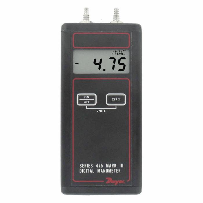 Representative photo only Dwyer 475 00 FM Digital Manometer 4 WC