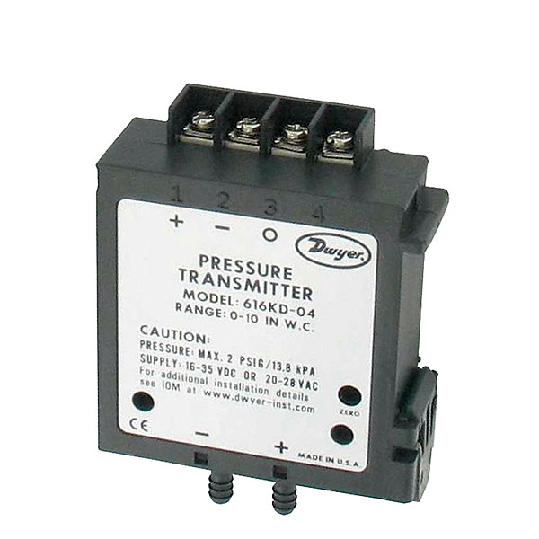 Dwyer Series 616KD Differential Pressure Transmitter 4 to 20 mA Output
