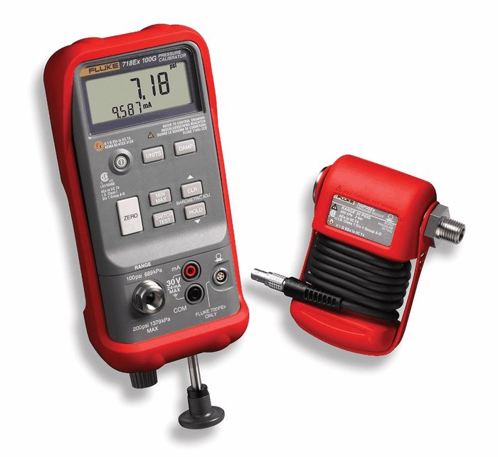 Fluke 718 Series Intrinsically Safe Pressure Calibrators 12 to 200 PSI from ColeParmer