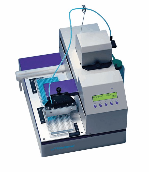 Microplate dispenser 96 and 384 well microplates 115 230 VAC from Cole