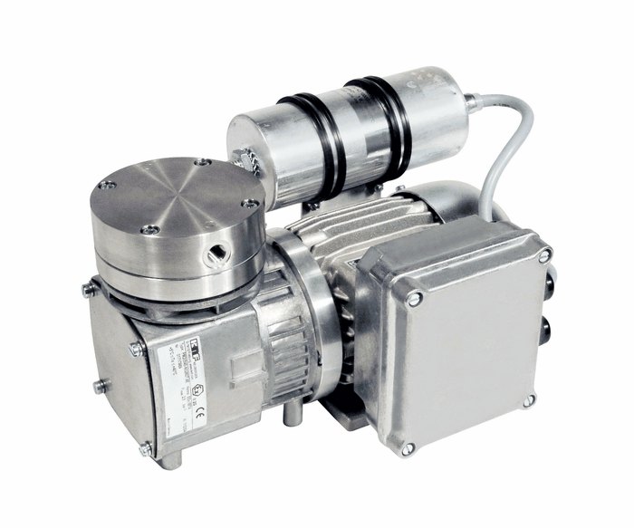 KNF ATEX Explosion Proof Vacuum Pump SS PTFE 0 53cfm 27 Hg 36 3psi 230V