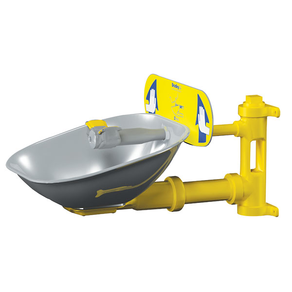 Bradley HALO Eyewash wall mount Stainless steel from ColeParmer