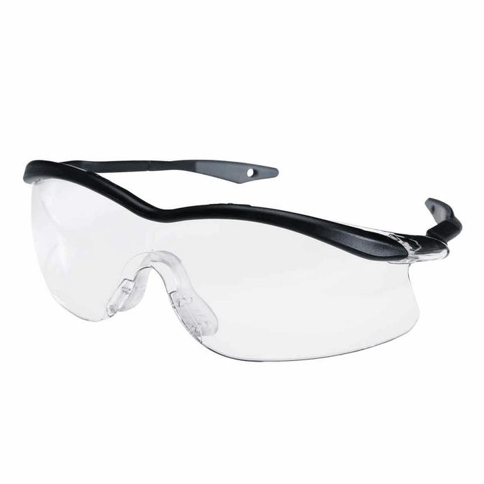 3M QX Safety Glasses One Size Black Frame Clear Anti Fog Lens from Cole