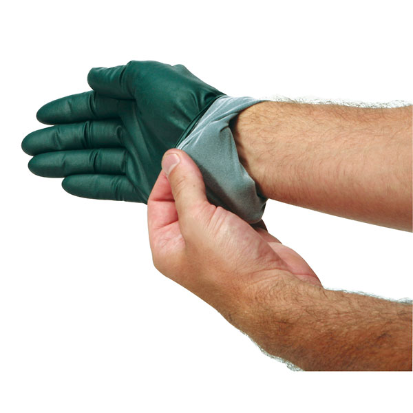 Microflex Dura Flock Flock Lined Nitrile Gloves Disposable Large 50 Box