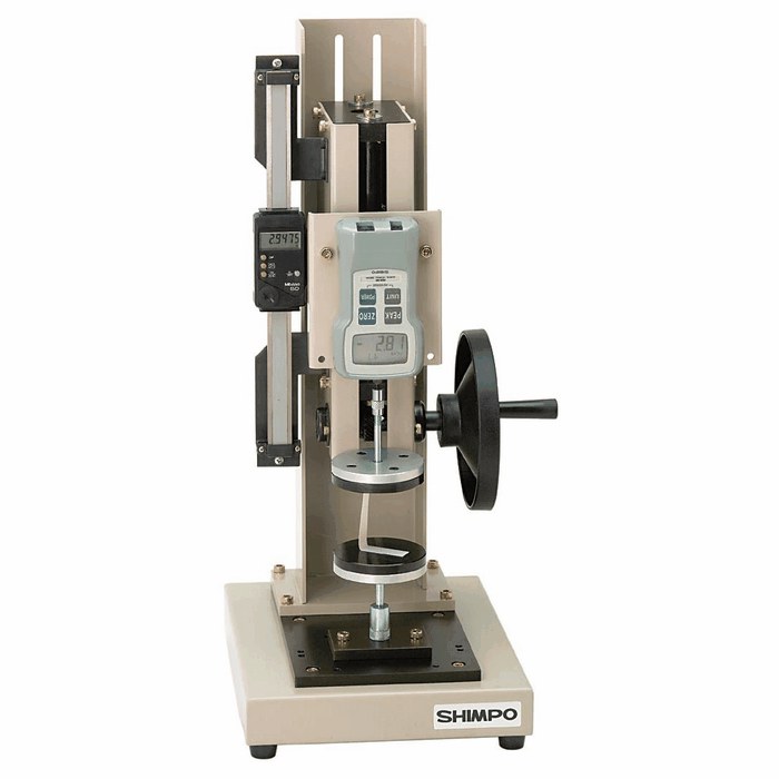 Force Gauge Test Stand Vertical hand wheel 110 lb from ColeParmer