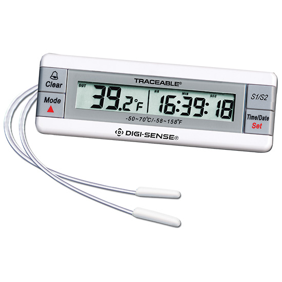 Digi Sense Calibrated Two Channel Digital Thermometer 2 wire probes