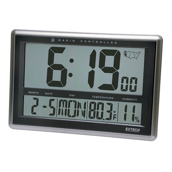 Extech CTH10 Radio Controlled Clock Hygro Thermometer from ColeParmer