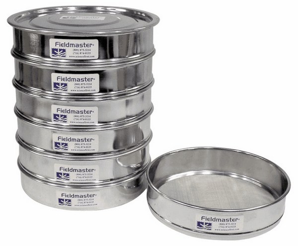 Fieldmaster Soil Sampling Sieve Set Stainless Steel 2 Height From Cole ...