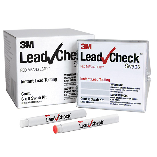 3M LeadCheck Swabs Lead Test Kit 8 Swabs per Pack from ColeParmer