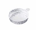 EW-01017-50 Representative Photo Only.  Aluminum Crimpled-Walled Dishes with Tab, 57mm Dia x 5/8