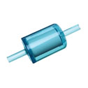 Representative photo only Disposable In Line Gas Liquid Filter Nylon with 1 2 OD connection gas efficiency 93 liquid efficiency 25 m 10 pack 