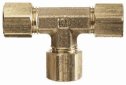 Compression Fitting, Union Tee, 316 SS, 1/2" OD (YO-31406-20)