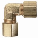 Compression male pipe adapter elbow, 5/8" NPT(M) x 1/2" OD, brass